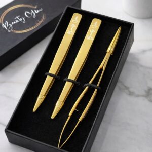 Luxe Gold Tweezer Set